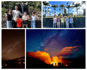 ハワイ島の火山と星空観察が楽しめる貸切ツアーの風景